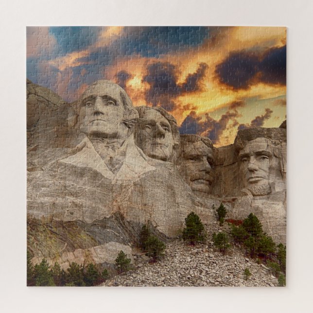 Quebra-cabeça Memorial Nacional do Monte Rushmore (Vertical)