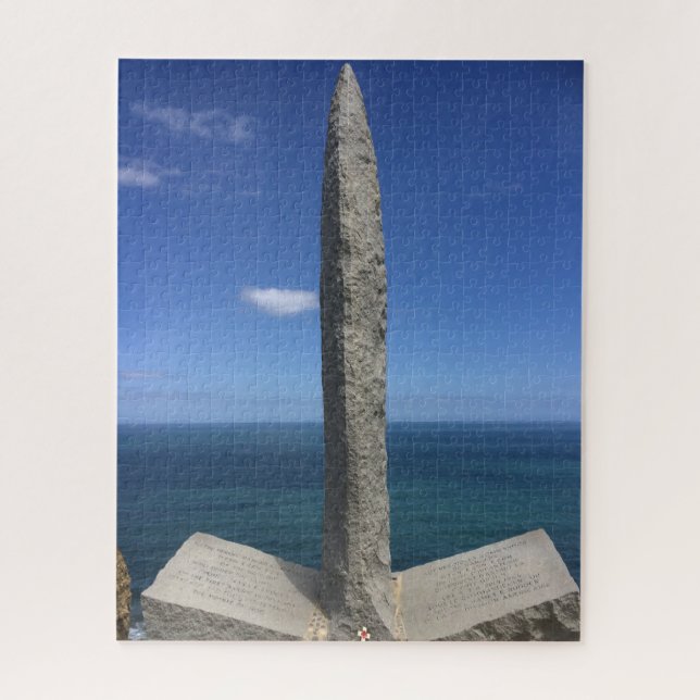 Quebra-cabeça Memorial Pointe Du Hoc Normandia França (Vertical)