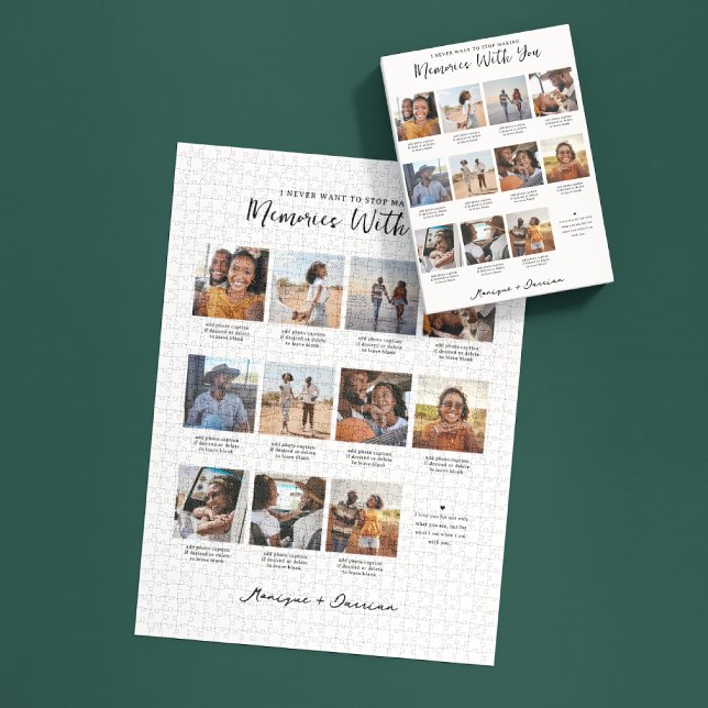 Quebra-cabeça Memórias com você | 11 Fótulo de Colagem de Fotos (Criador carregado)