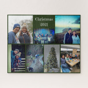 Quebra-cabeça Memórias de Natal Sete Colagem de Fotos 520pc