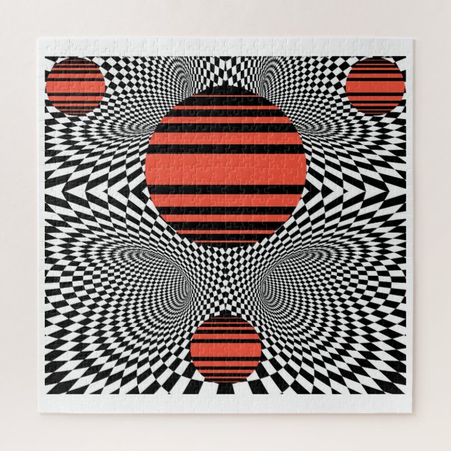 Quebra-cabeça Memphis OpArt (Vertical)