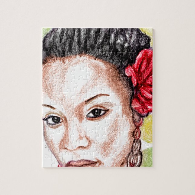 Quebra-cabeça Menina africana (Vertical)