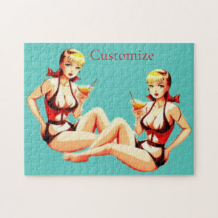 Quebra-cabeça Menina Bikini, Loura-branca, Thunder_Cove