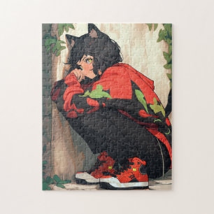 Quebra-cabeça Menina de Animação Bela