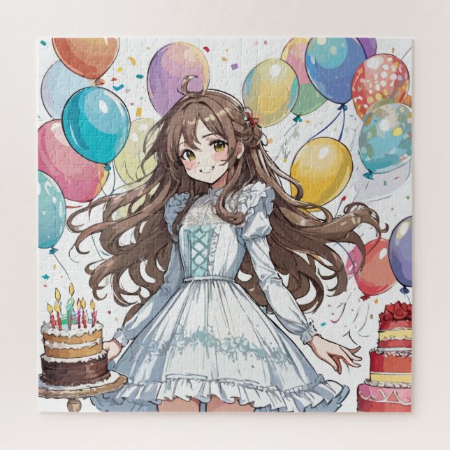 Quebra-cabeça Menina de anime (Vertical)