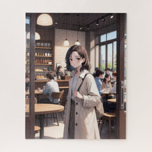 Quebra-cabeça Menina de Anime de IA Puzzle
