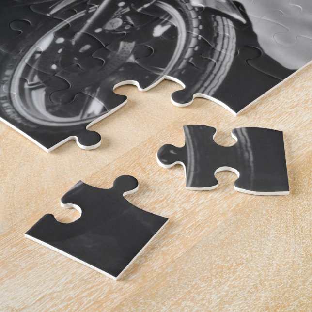 Quebra-cabeça Menina do Pinup da motocicleta (Lateral)