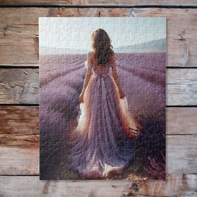 Quebra-cabeça Menina no lavanda (Criador carregado)