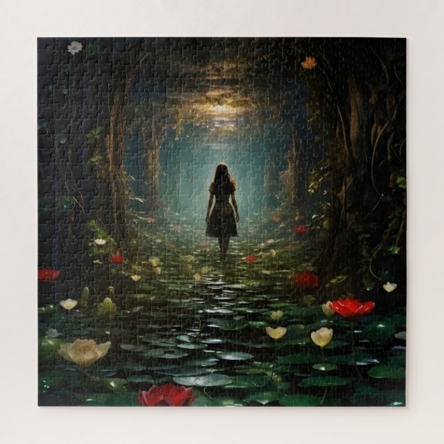 Quebra-cabeça Menina no Túnel de Fantasia (Vertical)