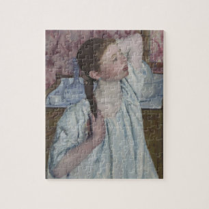 Quebra-cabeça Menina que arranja seu cabelo, 1886 (óleo em