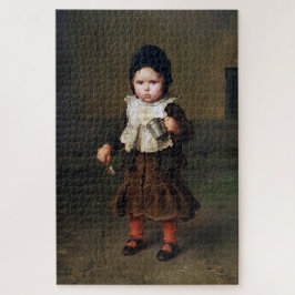 Quebra-cabeça Menina Vazia de Taça (Ludwig Knaus)