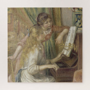 Quebra-cabeça Meninas no Impressionista Piano Renoir