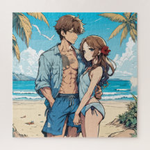 Menino e menina de anime