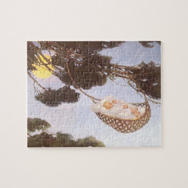 Quebra-cabeça Menino na árvore de Hassoc por Jessie Willcox Smit (Horizontal)