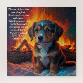 Quebra-cabeça Mensagem de Natal Alegria