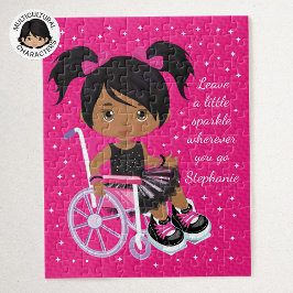 Quebra-cabeça Mensagem Positiva de Rapariga Multicultural Person