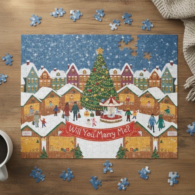 Quebra-cabeça Mensagem Secreta de Natal Personalizada/Casamento (Criador carregado)