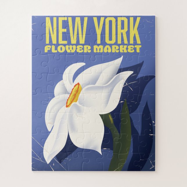 Quebra-cabeça mercado de flores de nova york (Vertical)