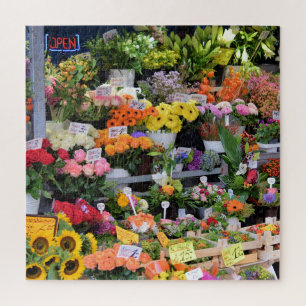 Quebra-cabeça Mercado de flores - Ruas da Alemanha - 20x20 -676