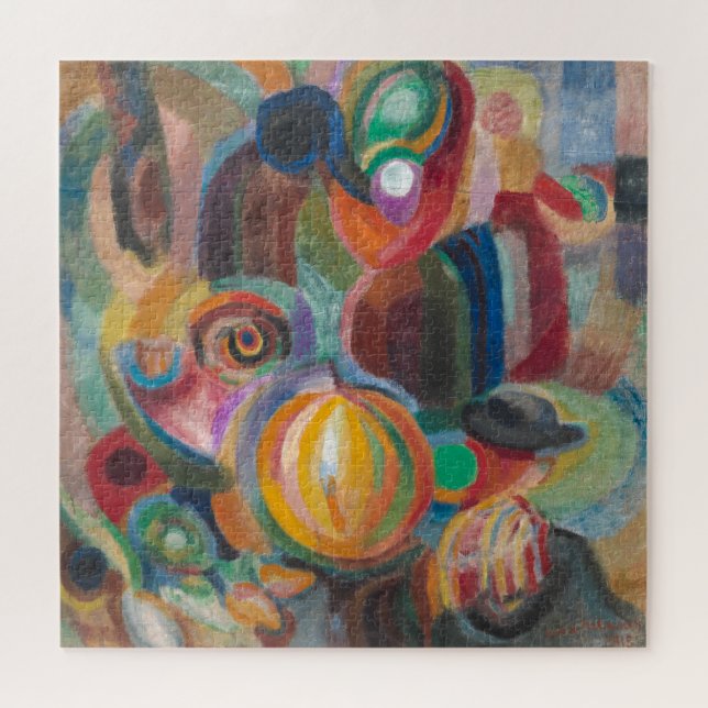 Quebra-cabeça Mercado Português | Sonia Delaunay-Terk | (Horizontal)