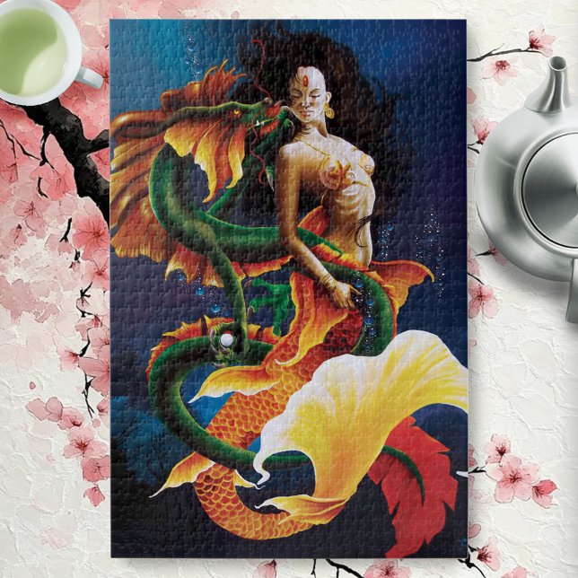 Quebra-cabeça Mermaid Koi Dragon Fantasy (Criador carregado)
