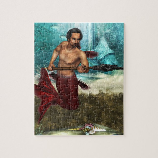 Quebra-cabeça Merman de Poseidon (Vertical)