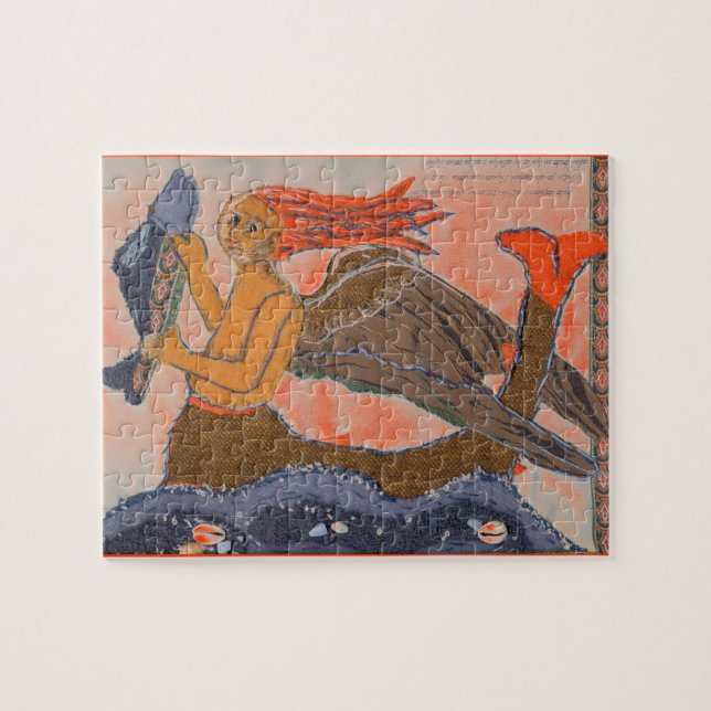 Quebra-cabeça Merman/Sereia medieval (Horizontal)