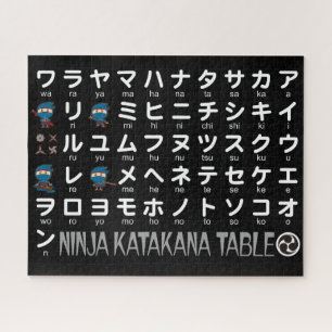 Quebra-cabeça Mesa Katakana do Ninja Boy
