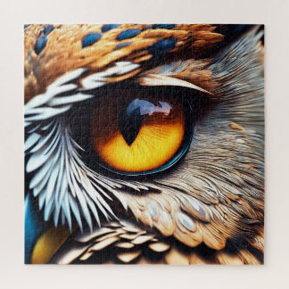 Quebra-cabeça Mesmerizing Owl Eye - Vivid Wildlife Detail
