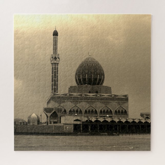 Quebra-cabeça Mesquita Buniya Vintage Iraque Bagdá (Horizontal)