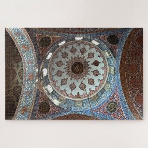 Quebra-cabeça Mesquita de Ahmed da sultão. Interior. Projeto
