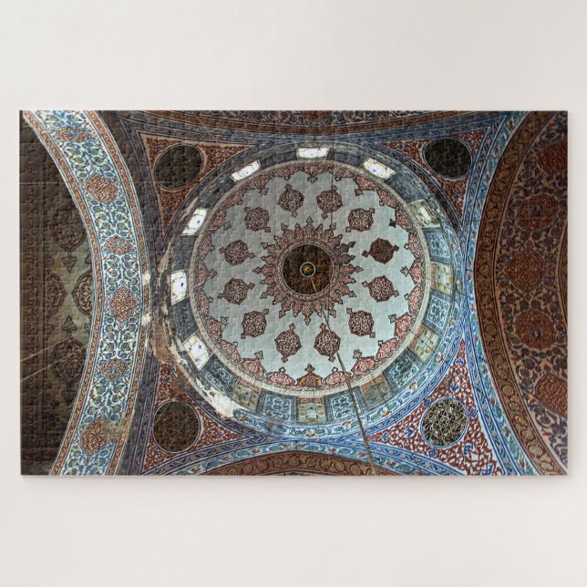 Quebra-cabeça Mesquita de Ahmed da sultão. Interior. Projeto (Horizontal)