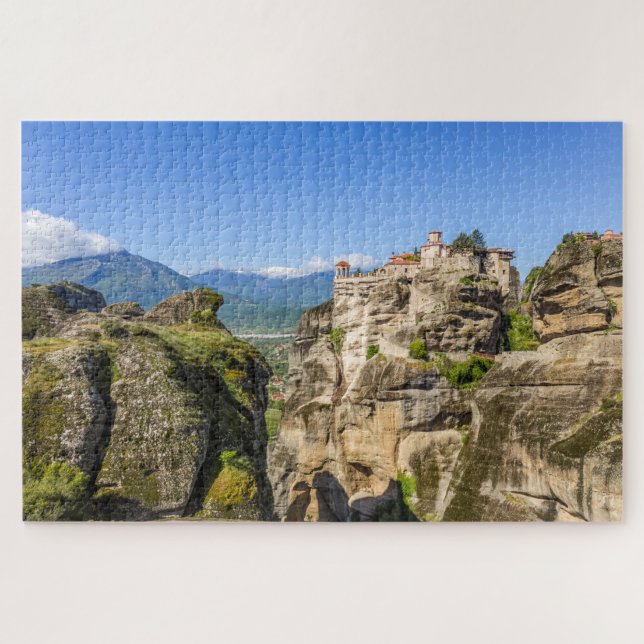 Quebra-cabeça Meteora Monasterus Grécia Jigsera - Cênnica (Horizontal)