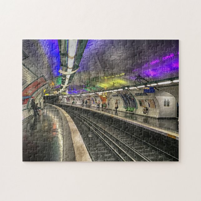Quebra-cabeça Metrô de Paris. (Horizontal)