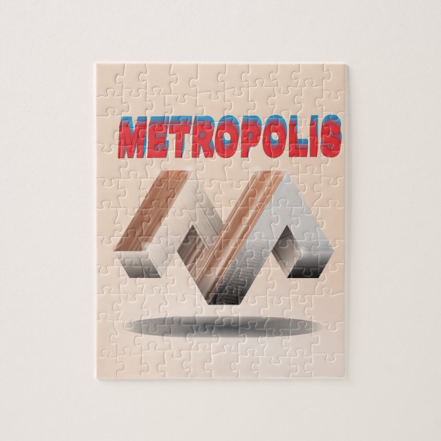 Quebra-cabeça metrópole 1 (Vertical)
