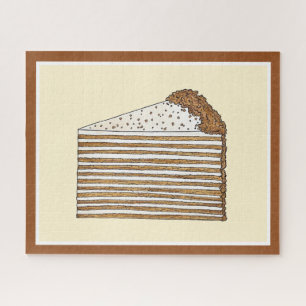 Quebra-cabeça Mevik Honey Cake Slice (Bolo de Mel), deserto Russ