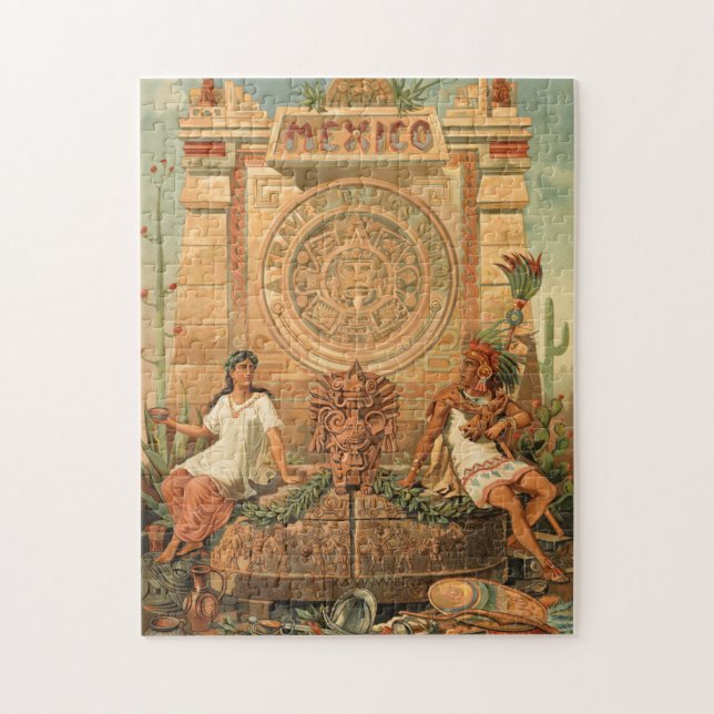 Quebra-cabeça México através dos séculos (Vertical)