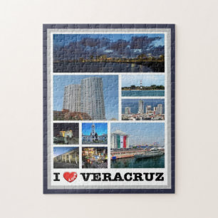 Quebra-cabeça México - Veracruz - I Love -