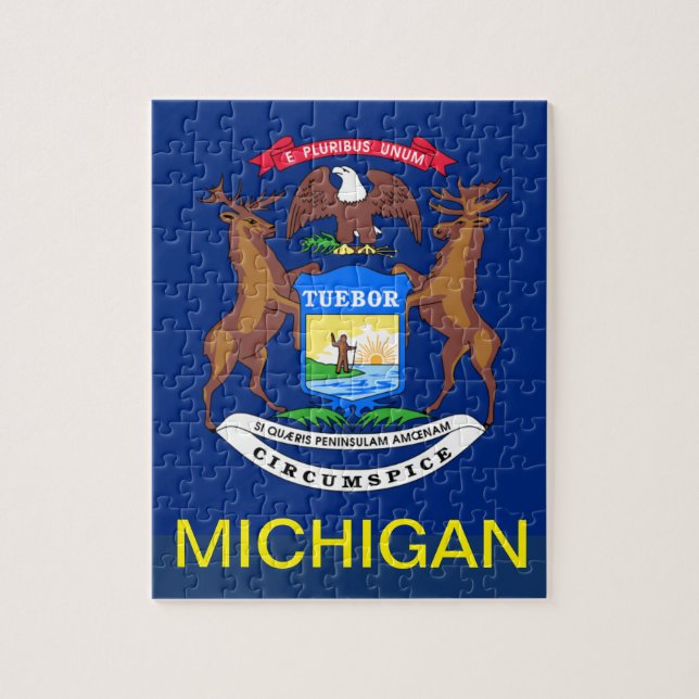 QUEBRA-CABEÇA MICHIGAN FLAG (Vertical)
