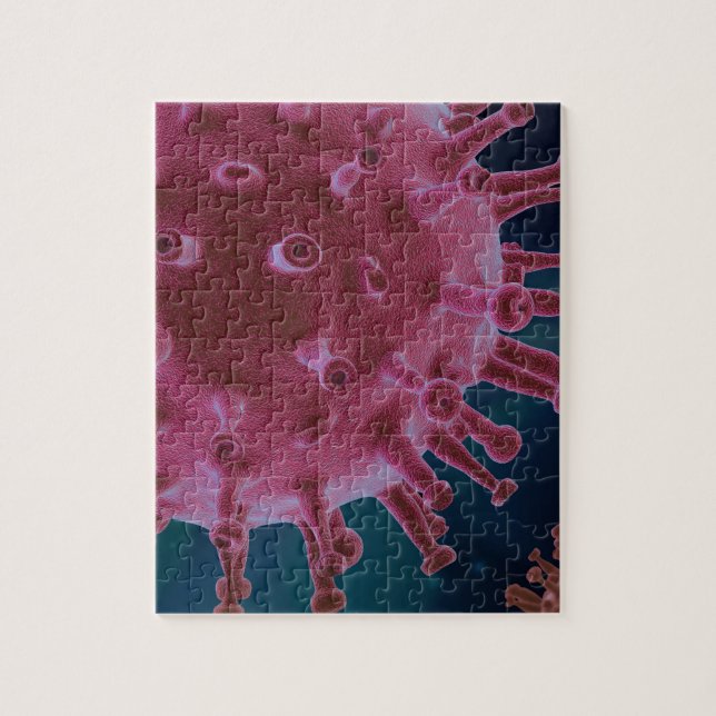 Quebra-cabeça Microbiologia de vírus Corona (Vertical)