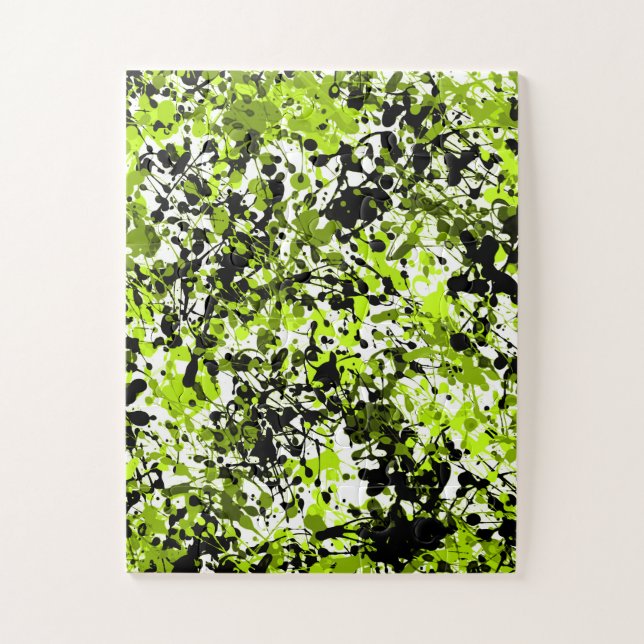 Quebra-cabeça Microgreens Verdes e Negras (Vertical)