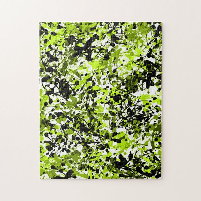 Quebra-cabeça Microgreens Verdes e Negras (Vertical)
