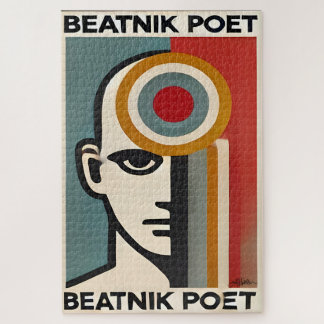 Quebra-cabeça Mid Century Modern Art Beatnik Poet