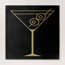 Quebra-cabeça Mid Century Modern Gold 2 Olive Martini