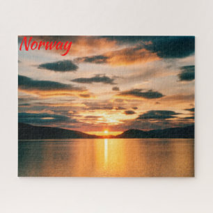 Quebra-cabeça Midnight Sun, norte Noruega