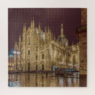 Quebra-cabeça Milão - Piazza Duomo - Praça da Catedral - por n