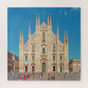 Quebra-cabeça Milão - Praça da Catedral de Piazza del Duomo