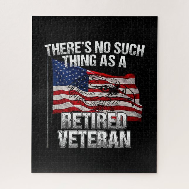 Quebra-cabeça Militar - Nada como Veterano aposentado (Vertical)