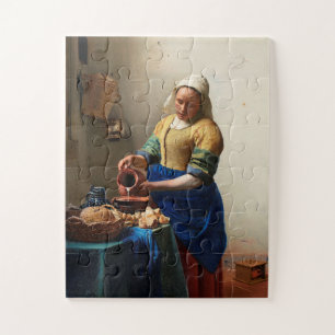 Quebra-cabeça Milkmaid Kitchen Maid por Johannes Vermeer