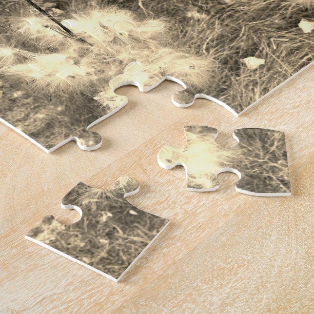 Quebra-cabeça Milkweed | Borboleta | Sepia | Espelho (Lateral)